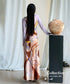 Swirl Art Sheer Sleeve Dress